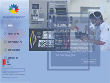 Tablet Screenshot of nusantaraprint.com